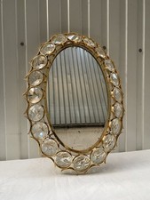 ANCIEN RARE MIROIR MURAL OVALE