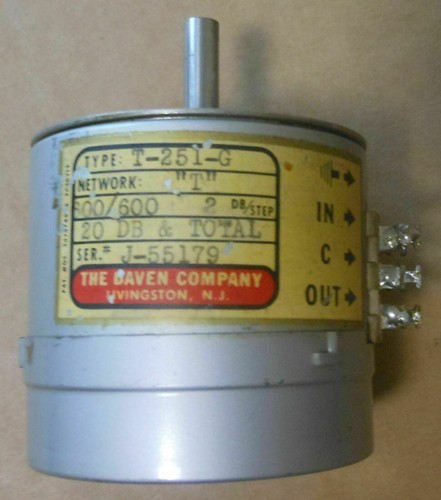 Attenuatore daven 251 g - attenuatore,