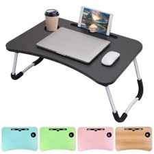 TAVOLINO PIEGHEVOLE DA LETTO VASSOIO DIVANO COLAZIONE STUDIO PC NOTEBOOK LEGNO