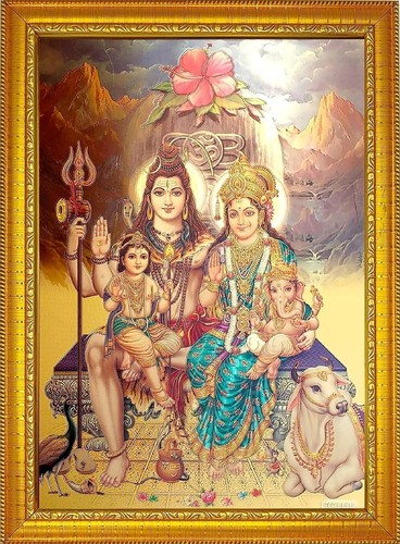 Signore shiva famiglia foto - famiglia,