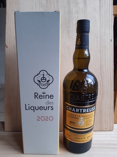 Bouteille chartreuse jaune - bouteille,
