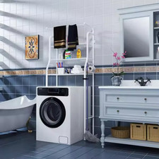 MOBILE SALVASPAZIO 3 RIPIANI PER BAGNO SOPRA LAVATRICE 155X65X25 BIANCO