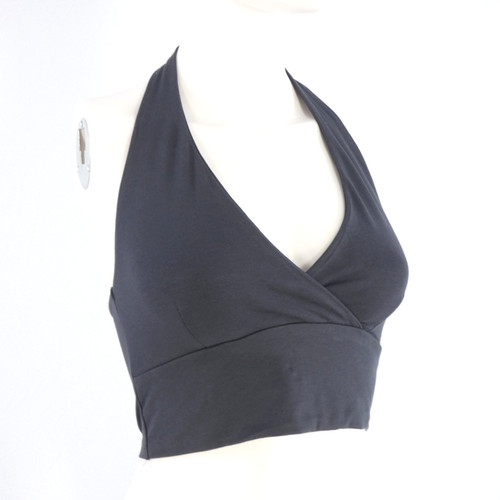Subdued halter crop top grigio - halter,
