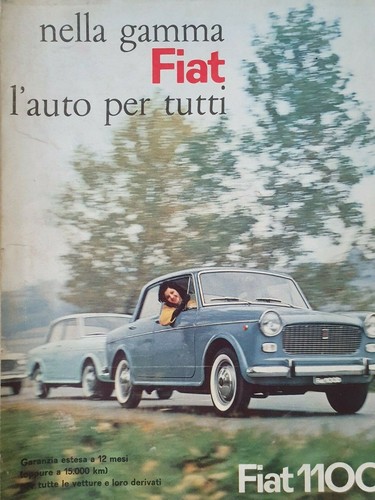 Fiat 1100 auto torino - auto, advert