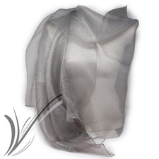 Stola cerimonia da donna elegante argento coprispalle seta matrimonio sera