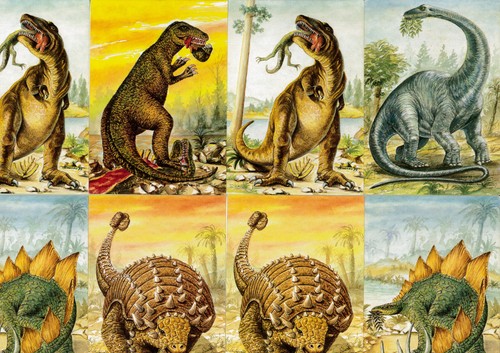 Cartoline dinosauri - pz.10,