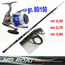 canna da barca bolentino con mulinello pesca mare orata sgombri mormore suri 