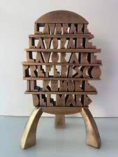 Preferisco il rumore del mare Ugo Nespolo SCULTURA in Resina FIRMATA NUMERATA Or