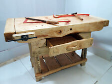 Banco Falegname x arredo RUSTICO legno massello naturale 170x65xh90cm SU MISURA