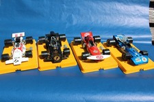 Lotto composto da 4 Formula 1 anni 70 della Politoys: BRM, LOTUS, MARCH, TYRRELL