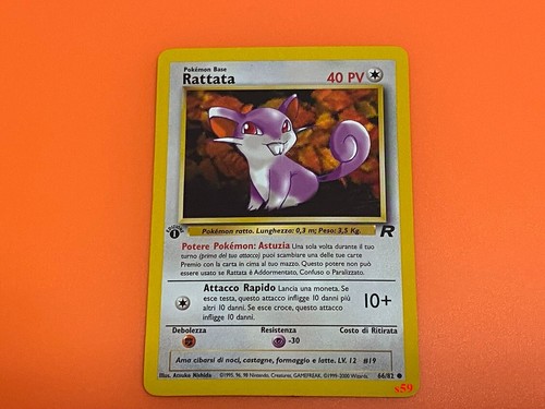 Pokemon rattata carta - pokemon,