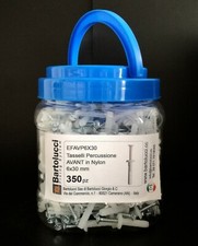 Secchiello 350 Tasselli con Vite, 6x30 mm, tasselli per Mattoni pieni e forati