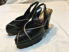 Sandali Miu Miu neri NUMERO 36 DONNA VINTAGE TACCO 10,5