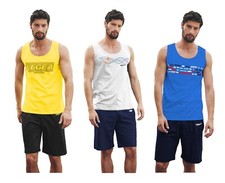 Tuta fuoriacqua UOMO 100% cotone smanicato LEGEA primavera estate 6 colori