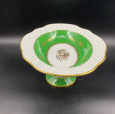 Centrotavola Alzatine soprammobile porta frutta Limoges Uccelli di Paradiso oro