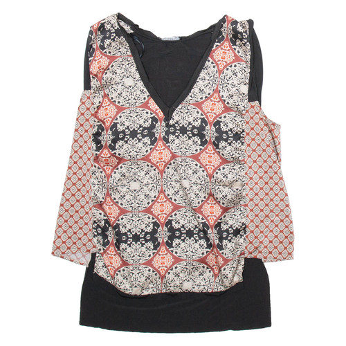 Zara gilet stampato nero senza - stampato,