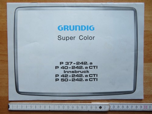 Grundig super color 1610 - color, tv