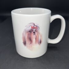 Tazza Shitzu Shitzu con fiocco rosso 16 oz.