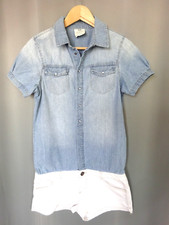 Salopette In Jeans 100% Cotone