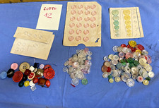 Lotto N 12 BOTTONI misti MERCERIA VINTAGE