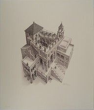 M.C. ESCHER: Il Castello Impossibile, Facsimile Firmato, 2008, 450ex