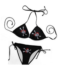 Costume donna bikini teschio