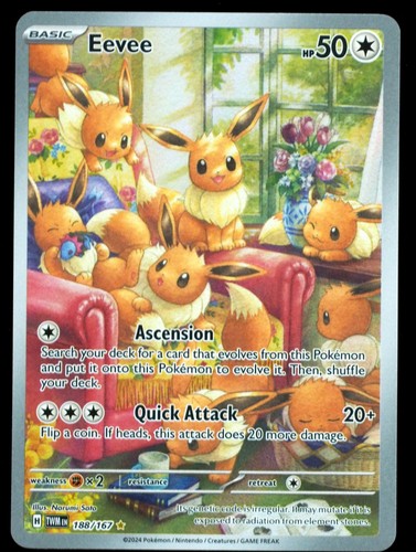Carta pokemon eevee - carta,