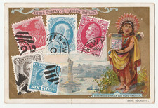 Cartolina Statua della Libertà, Compagnia LIEBIG 1897