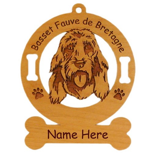 Ornamento testa basset fauve - ornamento,