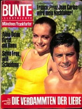RARE Romy Schneider, Alain Delon  BUNTE ILLUSTRIETTE German  Magazine 1968