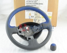 KIT VOLANTE E POMELLO IN PELLE GRIGIO / BLU MOMO FIAT PANDA - FIAT 50900971/1