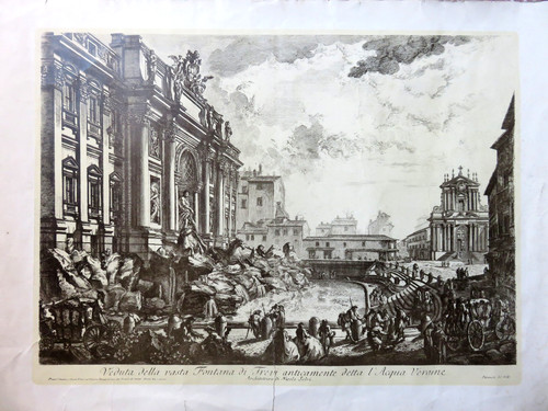 Litografia veduta della - della, vasta