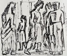 Emilio Notte - Litografia Firmata - Certificato di Garanzia e Timbro a secco-