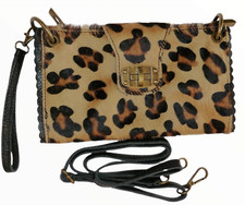 Cavallino Pelle Pochette Donna Tracolla Vera Italiana Made In Italy