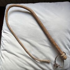RARA FRUSTA IN VERA PELLE  lunga 110 Cm WHIP LEATHER VINTAGE BELLISSIMA 