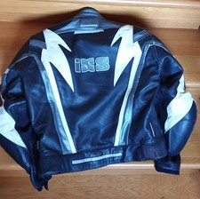 GIUBBOTTO MOTO IXS PELLE NERO TAGLIA 48 UOMO