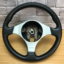 Volante MOMO in pelle nera