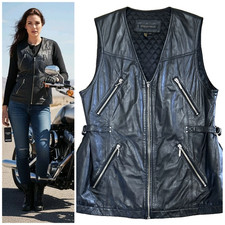 Y2k Otello Pelle Gilet Pelle