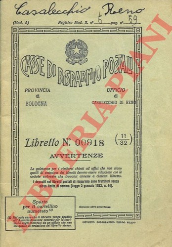 Libretto postale casse di - libretto,