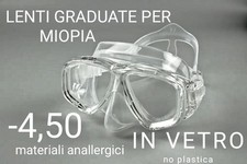 maschera subacquea per miopia Unisex CONTATTACI lenti anche personalizzate ??