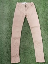 ELISABETTA  FRANCHI PANTALONE  JEANS TAGLIA 25  COLORE BEIGE