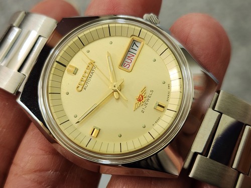 Citizen vintage quadrante oro