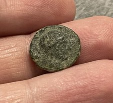 Oncia Apulia Luceria (210-200 A.c.) Testa Di Apollo - Rana #BB05