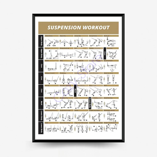 Home fitness wall print trx - home,