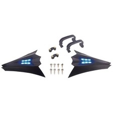 PARAMANI NERO CON LED BLU per