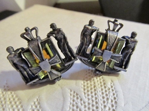 Gemelli vintage argento bue