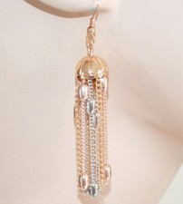 Orecchini donna oro fili