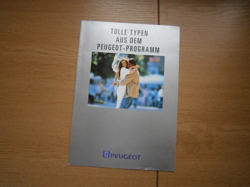 Peugeot brochure programma - peugeot, brochure: