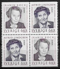 1996 - SVEZIA EUROPA CEPT  DONNE CELEBRI  2 SERIE IN COPPIA DA LIBRETTO MNH MF11