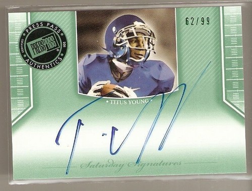 Titus young rookie auto - titus,